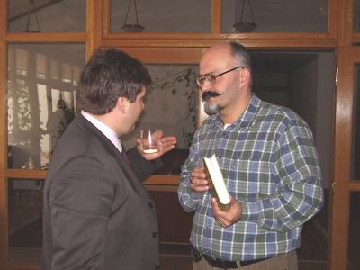 Danijel Petrović i Velibor Radusinović u razgovoru